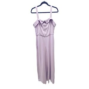 GB Gianni Bini Light Purple Sleeveless Wide Leg Jumpsuit- Size L